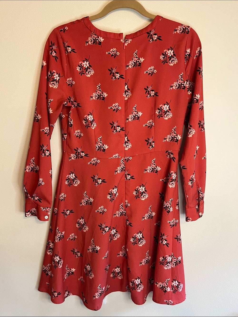 LOFT Pleated Cuff Flare Dress Size 6P - Picture 8 of 11